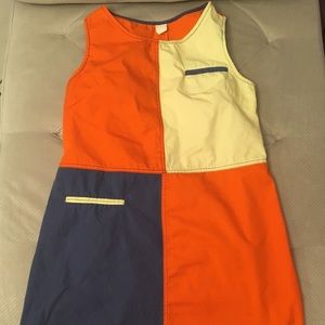 Pretty nice color blocks knee length dress Medium